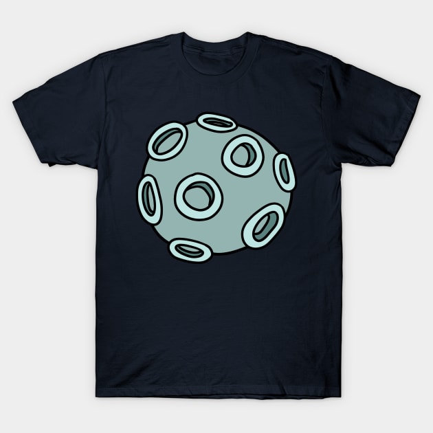 Cratered Planet T-Shirt by saradaboru